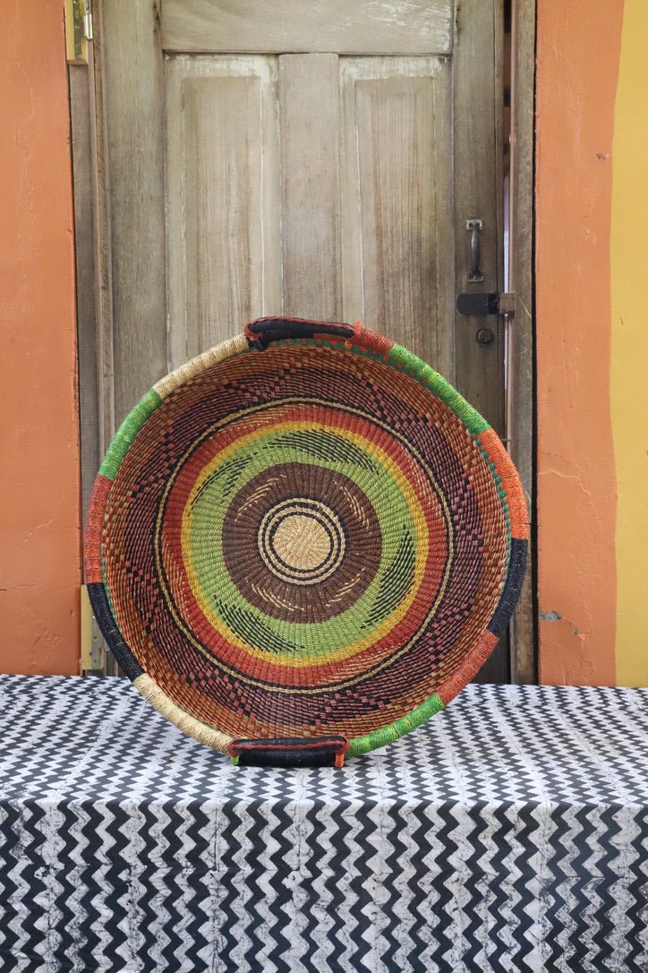 Woven Tray Wall Décor (Double Weave) (Medium) - The Baba Tree Basket Company
