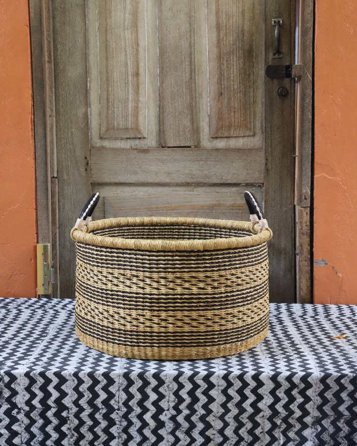 The Baba Tree | Medium Woven Tub | Decorative Storage Basket - The Baba Tree Basket Company