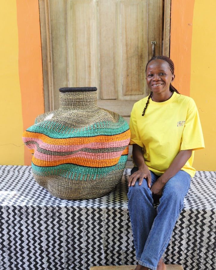 De - engo Art Basket (medium) - The Baba Tree Basket Company
