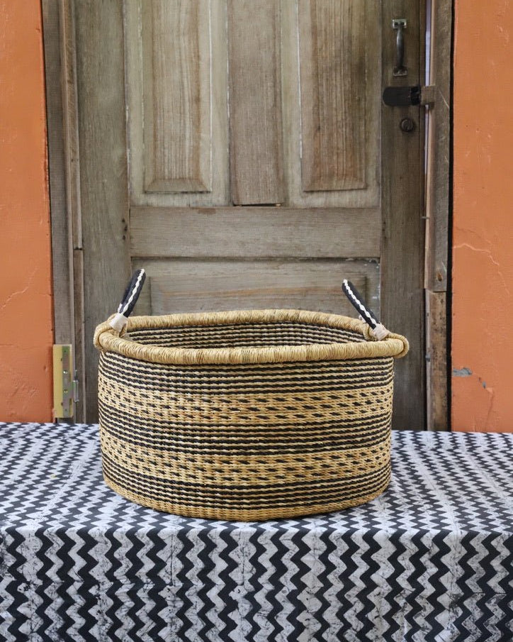 The Baba Tree | Medium Woven Tub | Decorative Storage Basket - The Baba Tree Basket Company