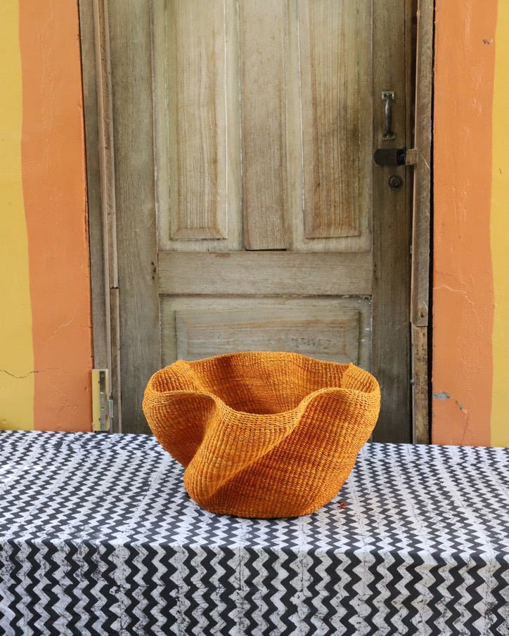 Pakurigo Wave Décor Basket (Large) - The Baba Tree Basket Company