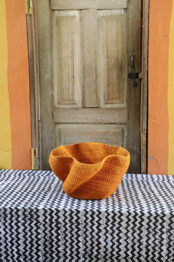 Pakurigo Wave Décor Basket (Large) - The Baba Tree Basket Company