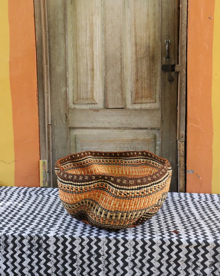Pakurigo Wave Décor Basket (Large) - The Baba Tree Basket Company