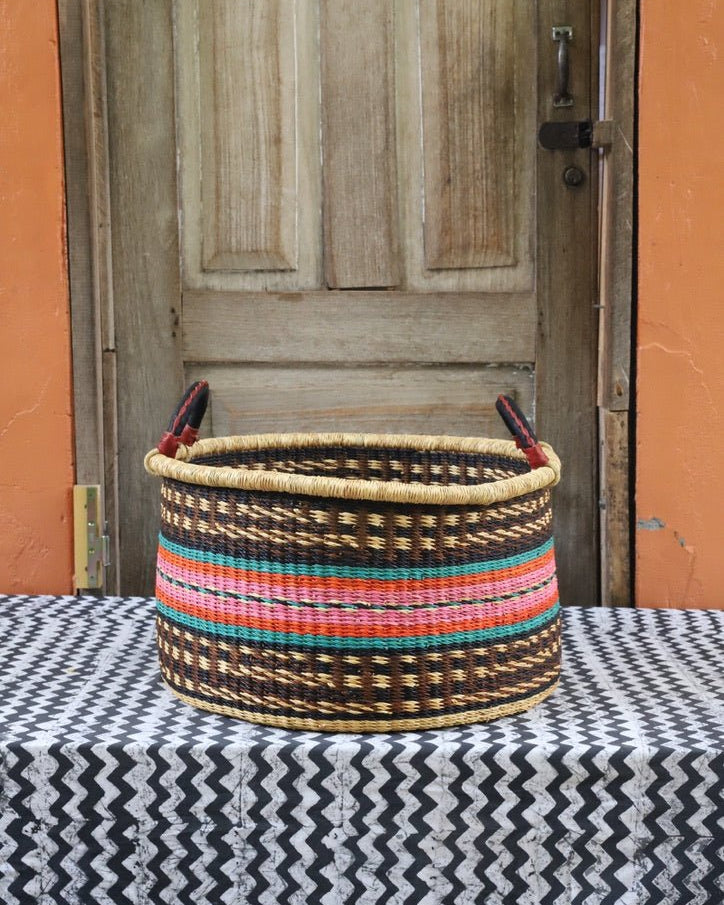 The Baba Tree | Medium Woven Tub | Decorative Storage Basket - The Baba Tree Basket Company