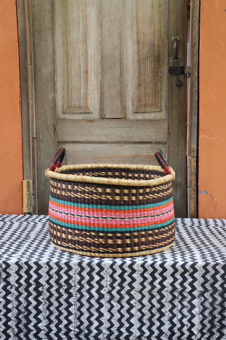 The Baba Tree | Medium Woven Tub | Decorative Storage Basket - The Baba Tree Basket Company