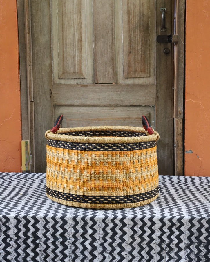 The Baba Tree | Medium Woven Tub | Decorative Storage Basket - The Baba Tree Basket Company