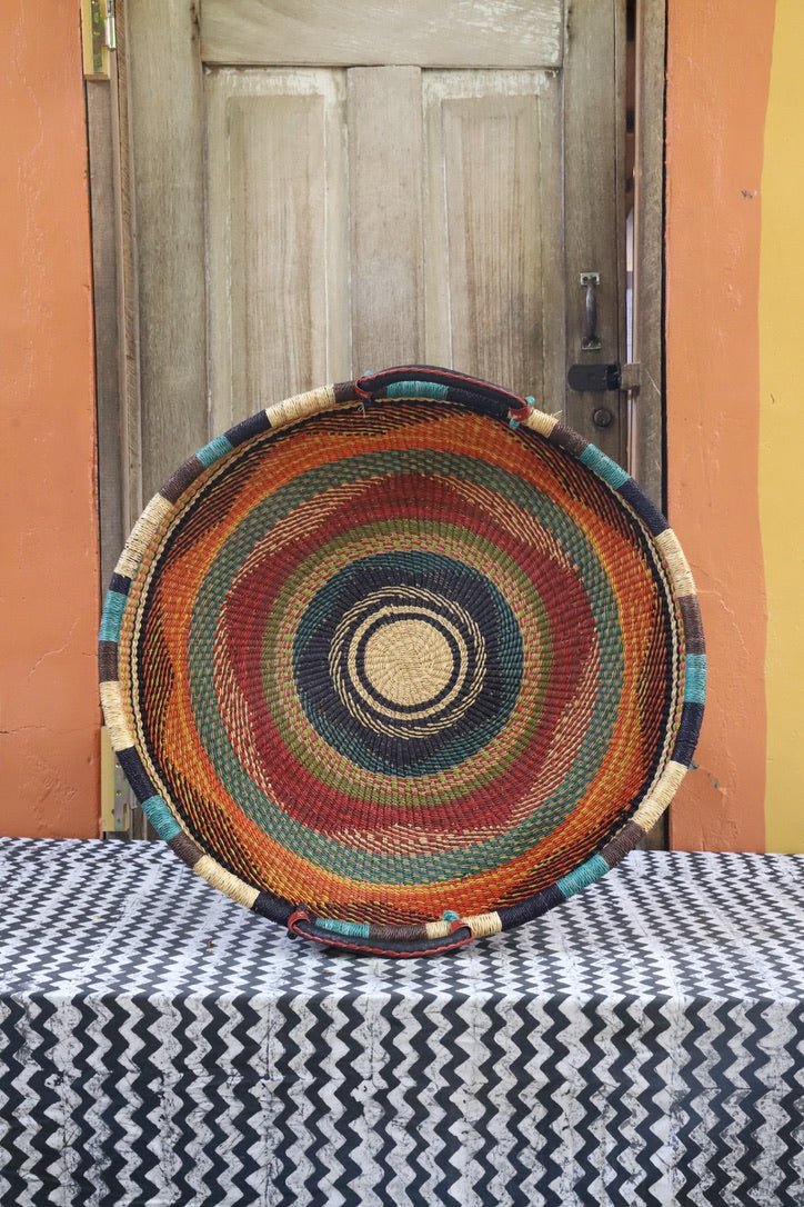 Woven Tray Wall Décor (Double Weave) (Medium) - The Baba Tree Basket Company