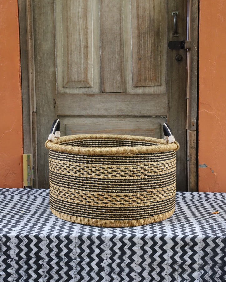 The Baba Tree | Medium Woven Tub | Decorative Storage Basket - The Baba Tree Basket Company