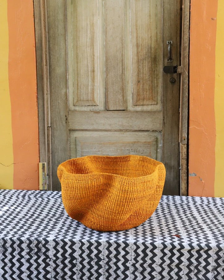 Pakurigo Wave Décor Basket (Large) - The Baba Tree Basket Company