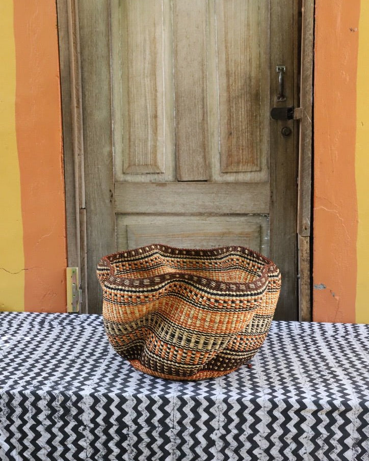 Pakurigo Wave Décor Basket (Large) - The Baba Tree Basket Company