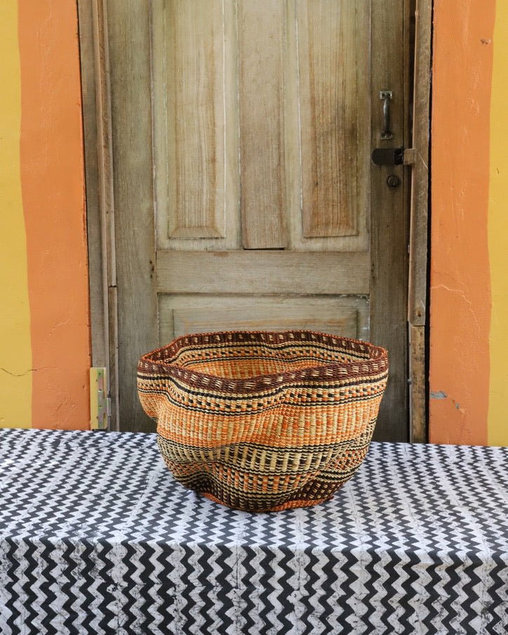Pakurigo Wave Décor Basket (Large) - The Baba Tree Basket Company