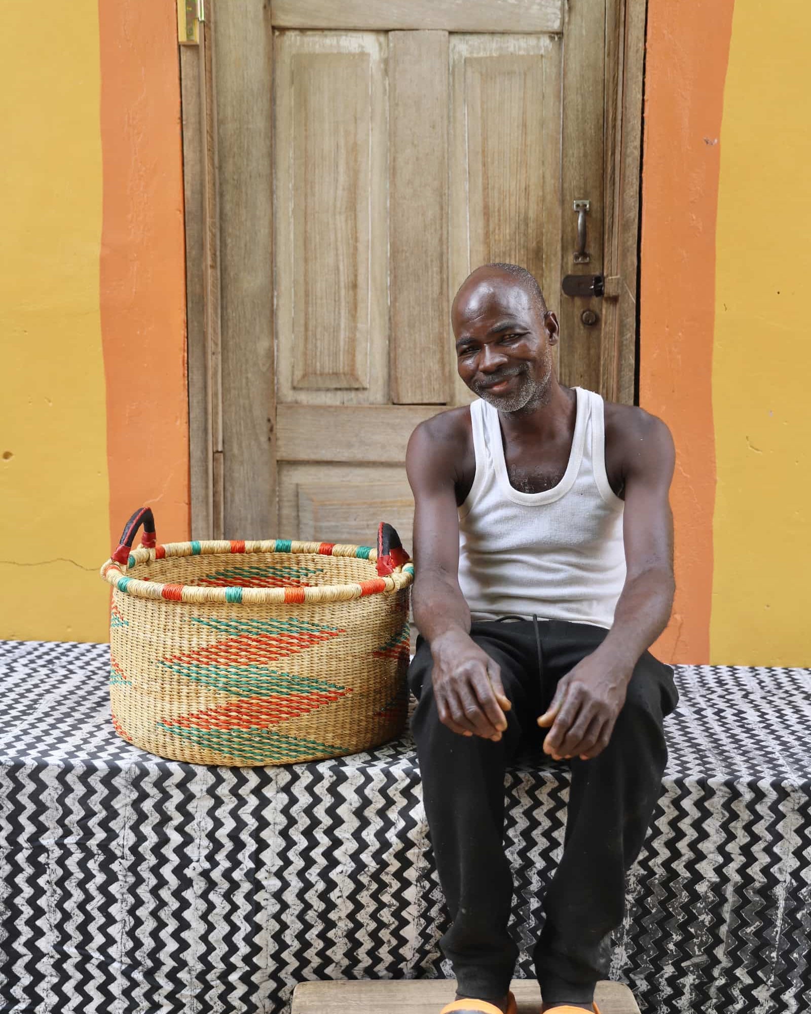 Woven Tub (Small) Handwoven in Ghana
