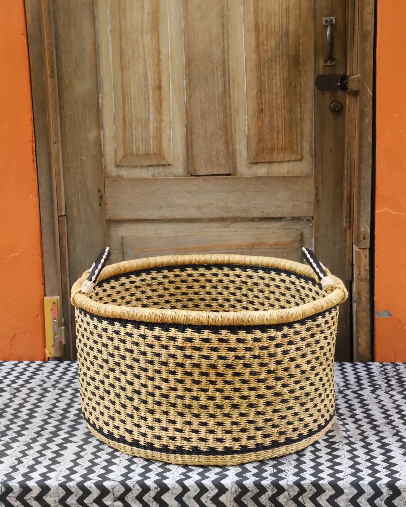 Woven Tub (Large) handwoven in Ghana