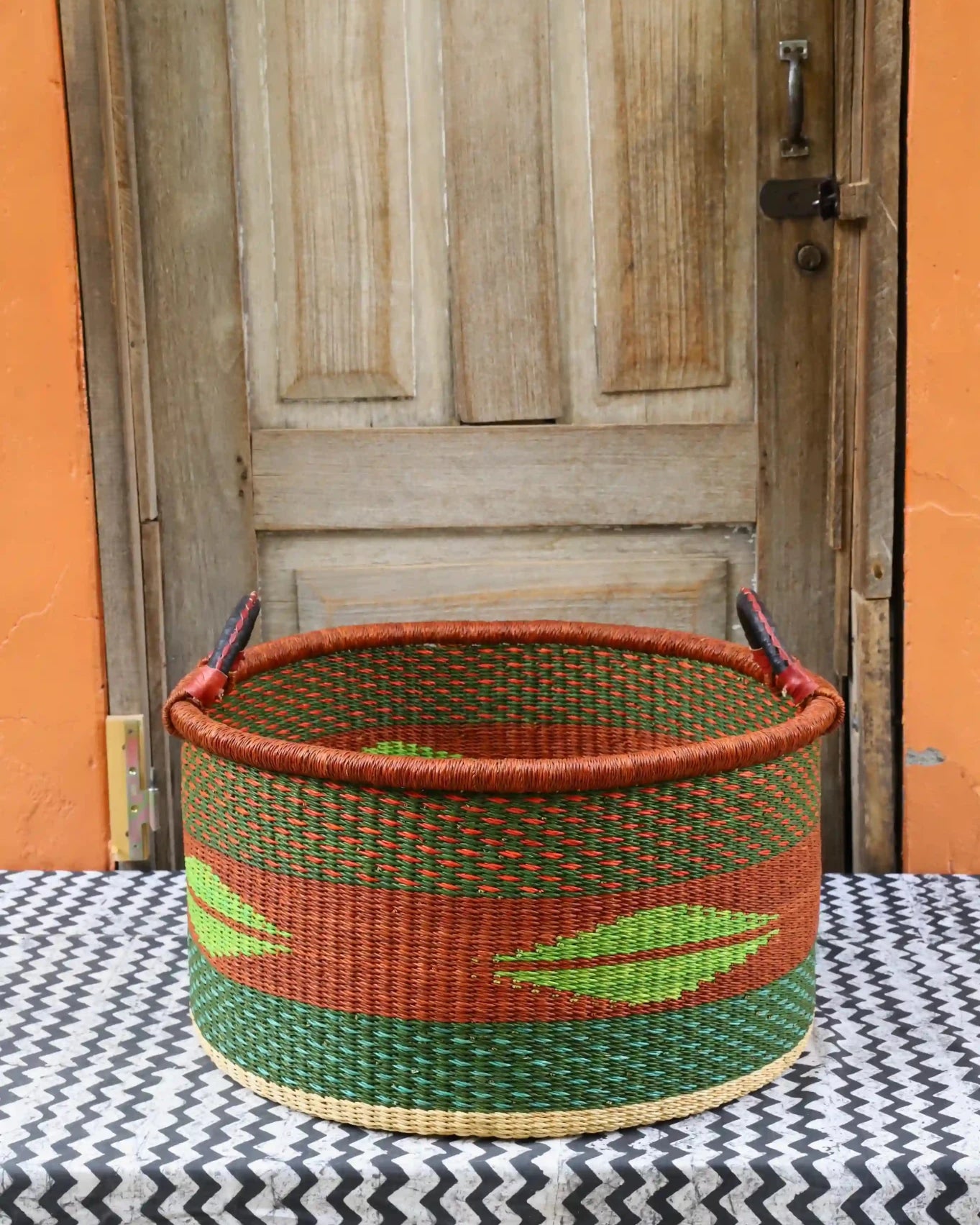Woven Tub (Large) handwoven in Ghana