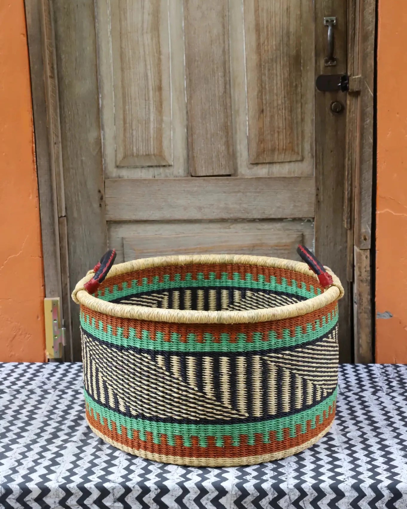 Woven Tub (Large) handwoven in Ghana