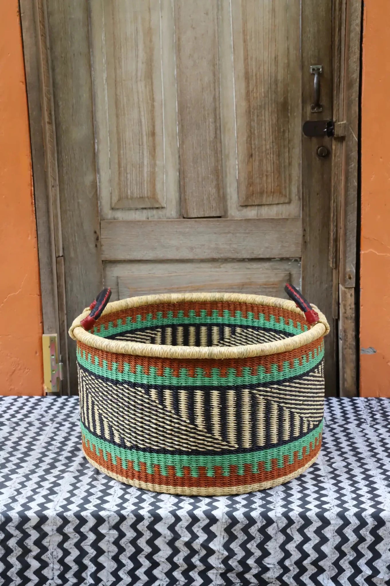 Woven Tub (Large) handwoven in Ghana