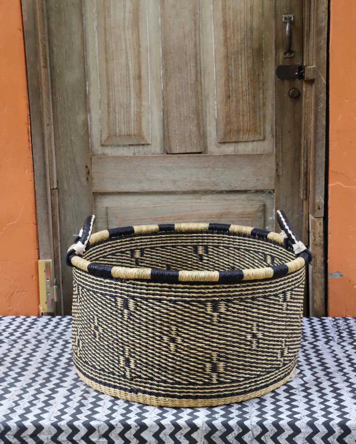 Woven Tub (Large) handwoven in Ghana