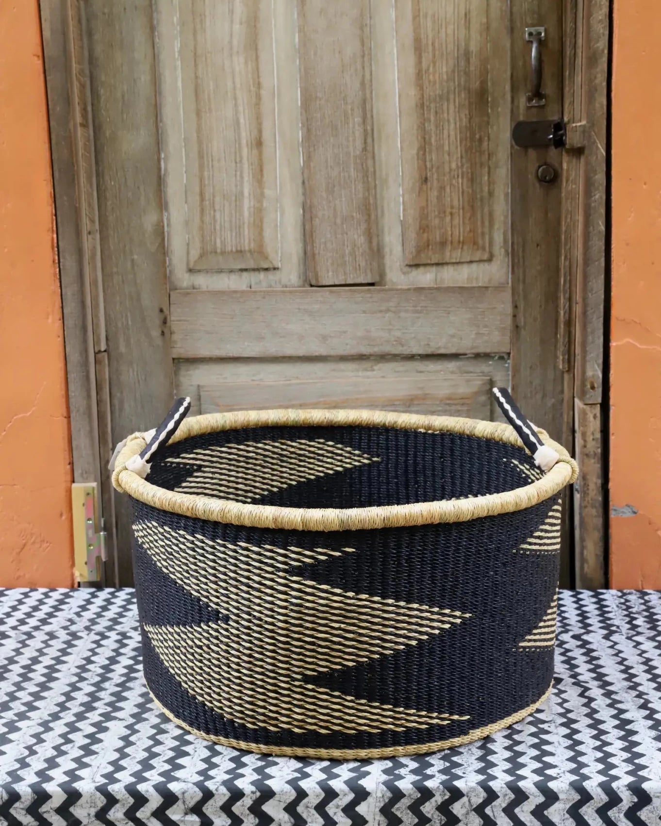 Woven Tub (Large) handwoven in Ghana