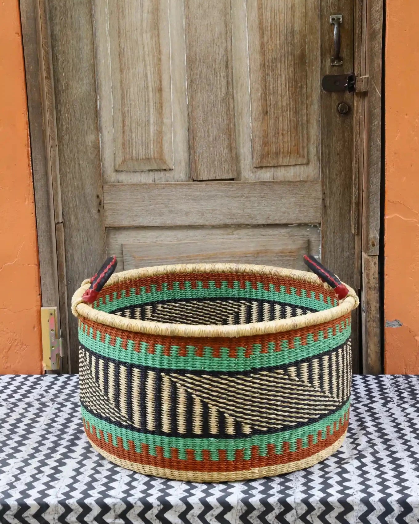 Woven Tub (Large) handwoven in Ghana