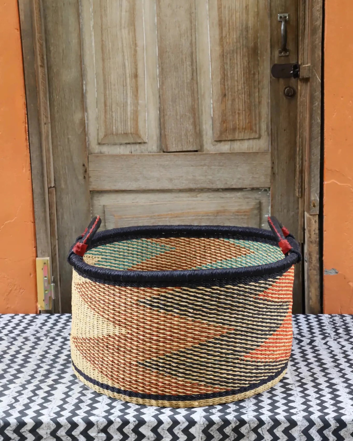 Woven Tub (Large) handwoven in Ghana
