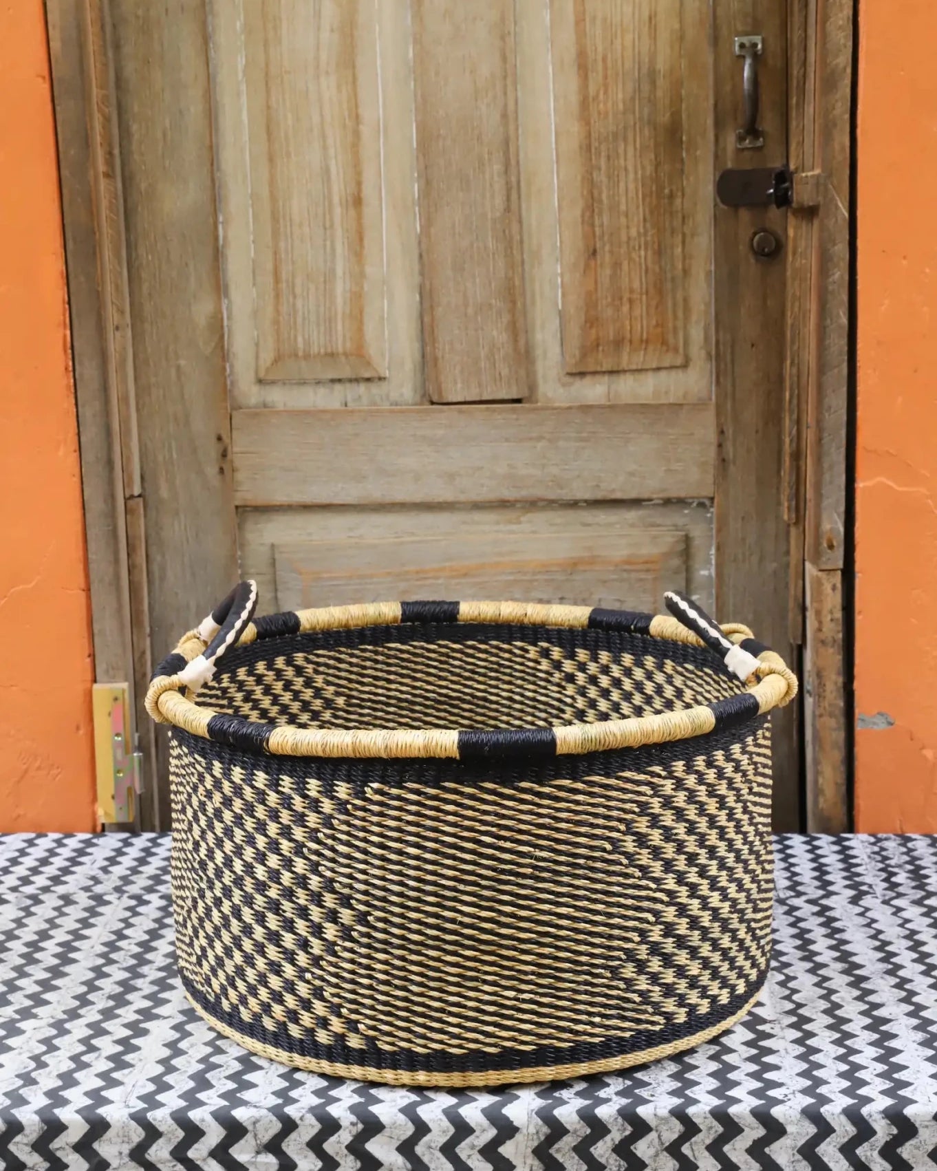 Woven Tub (Large) handwoven in Ghana