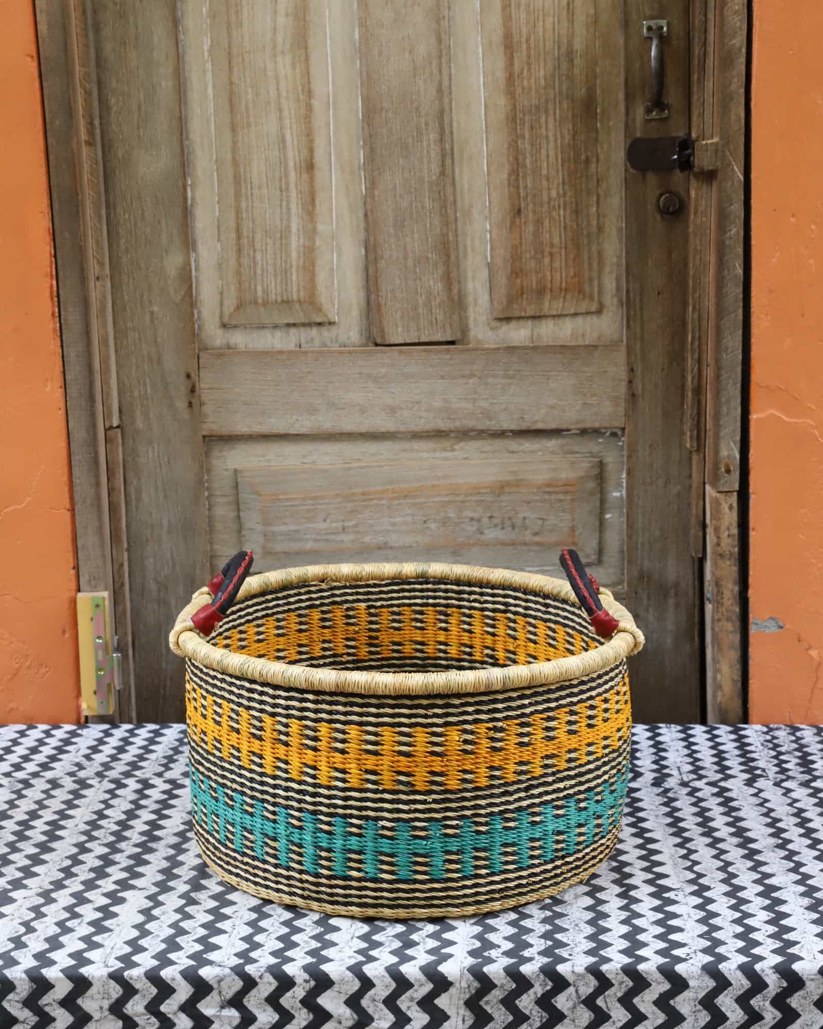 Woven Tub (Small) Handwoven in Ghana