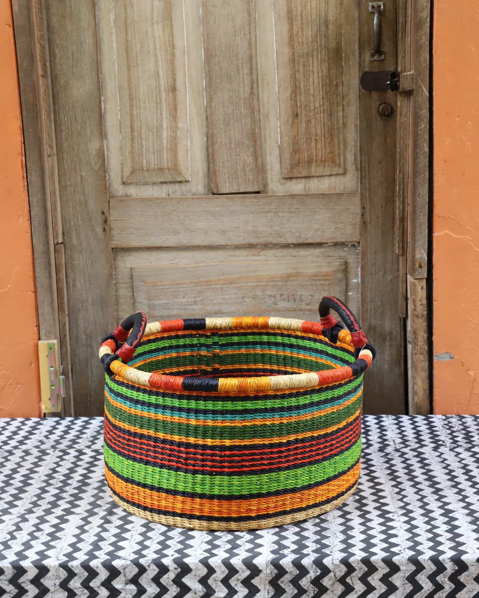 Woven Tub (Small) Handwoven in Ghana