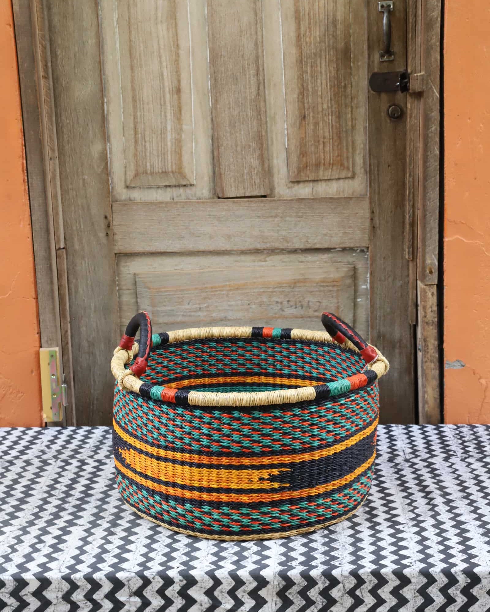 Woven Tub (Small) Handwoven in Ghana