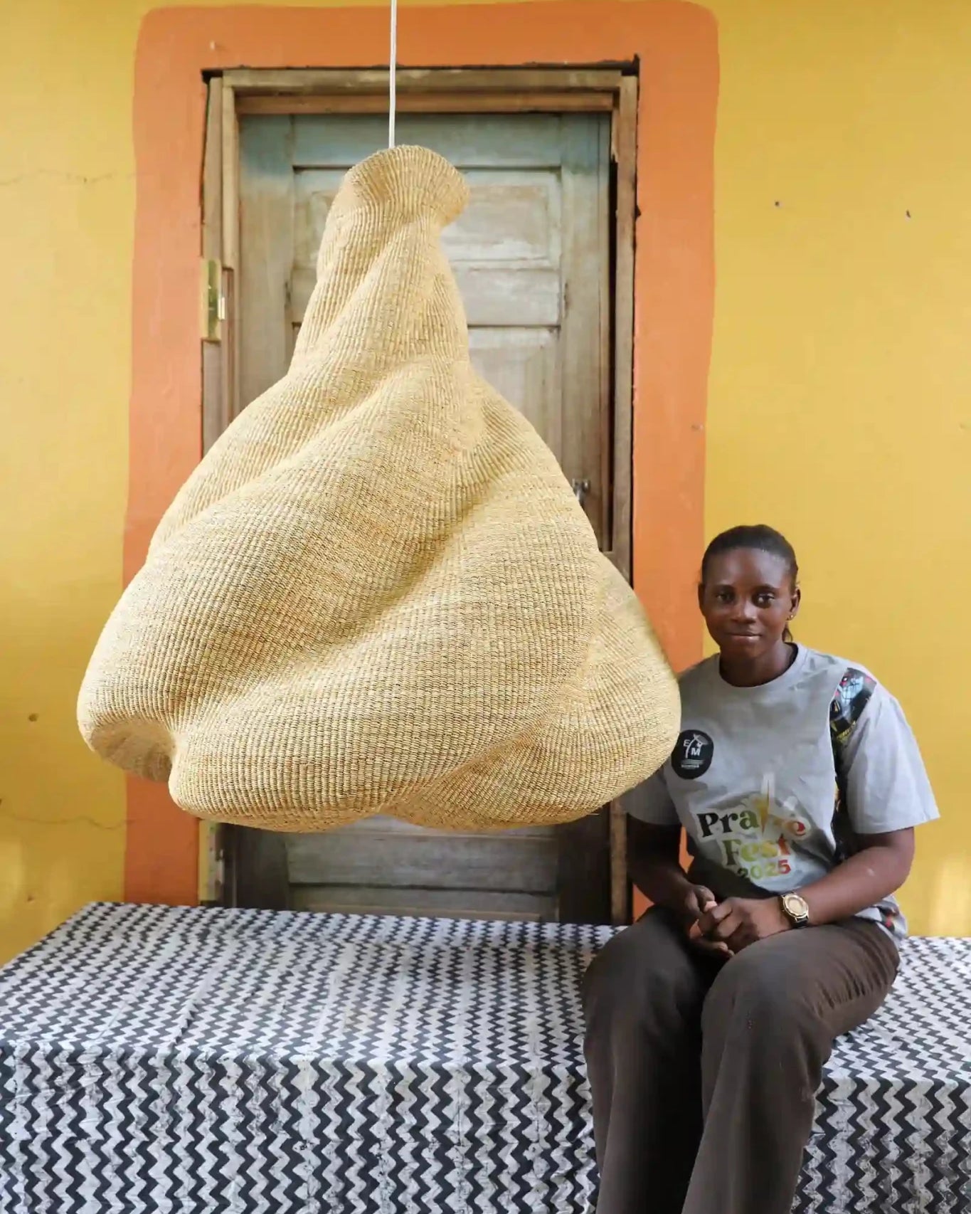 Orion Pendant Lampshade (Large) - The Baba Tree Basket Company