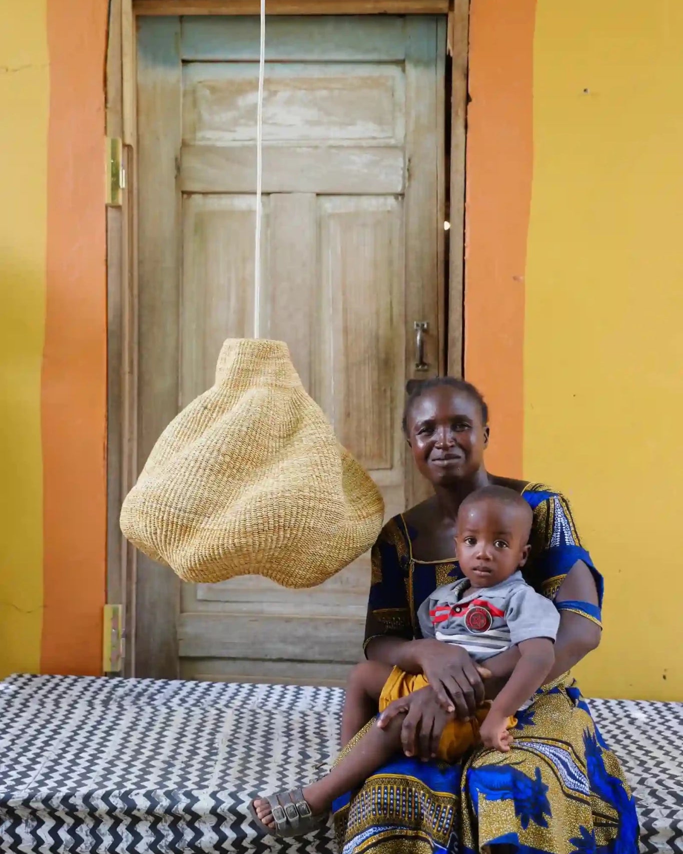 Woven Cloud Lampshade - The Baba Tree Basket Company