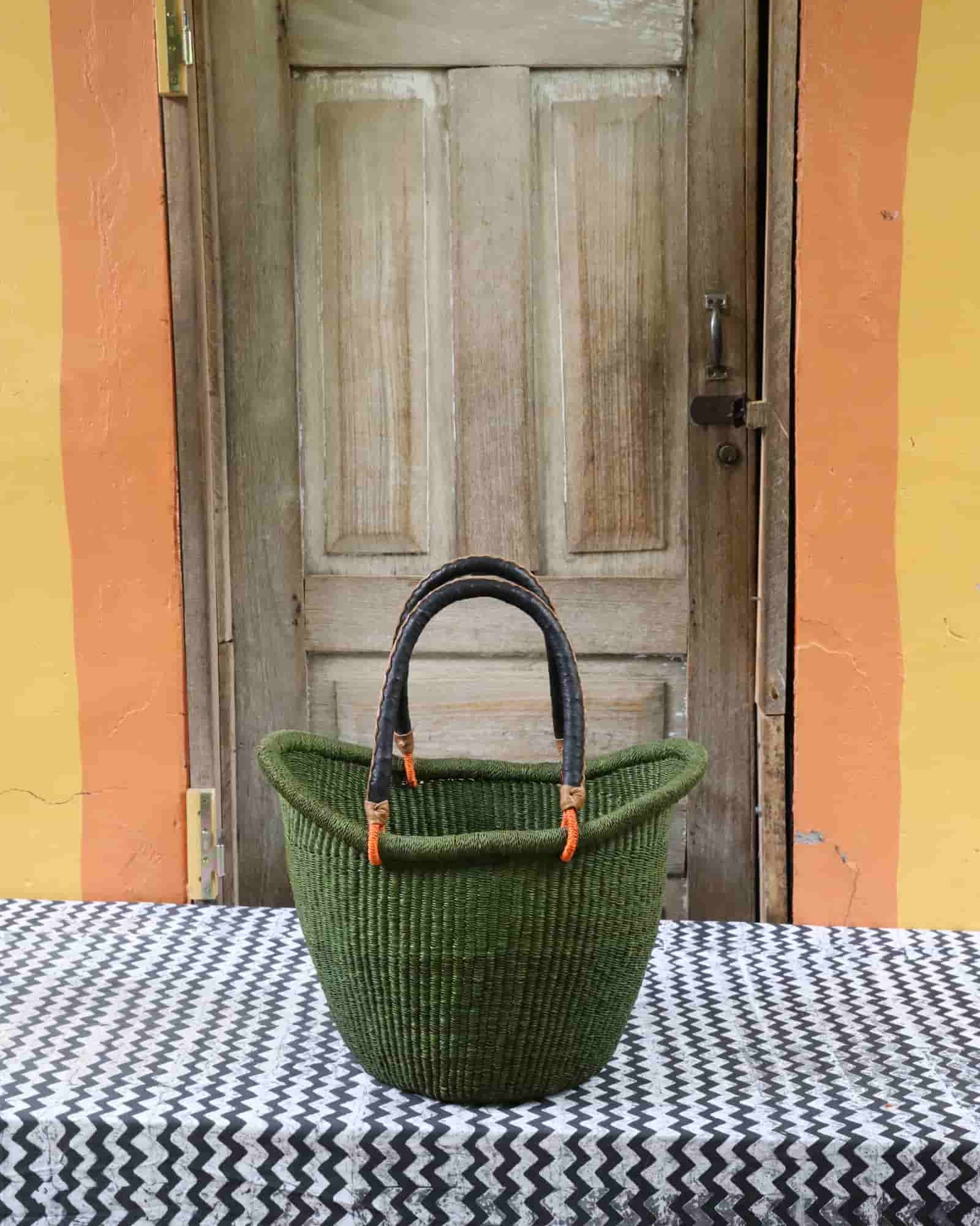 Nyariga Dip - dyed Basket (Large) - The Baba Tree Basket Company
