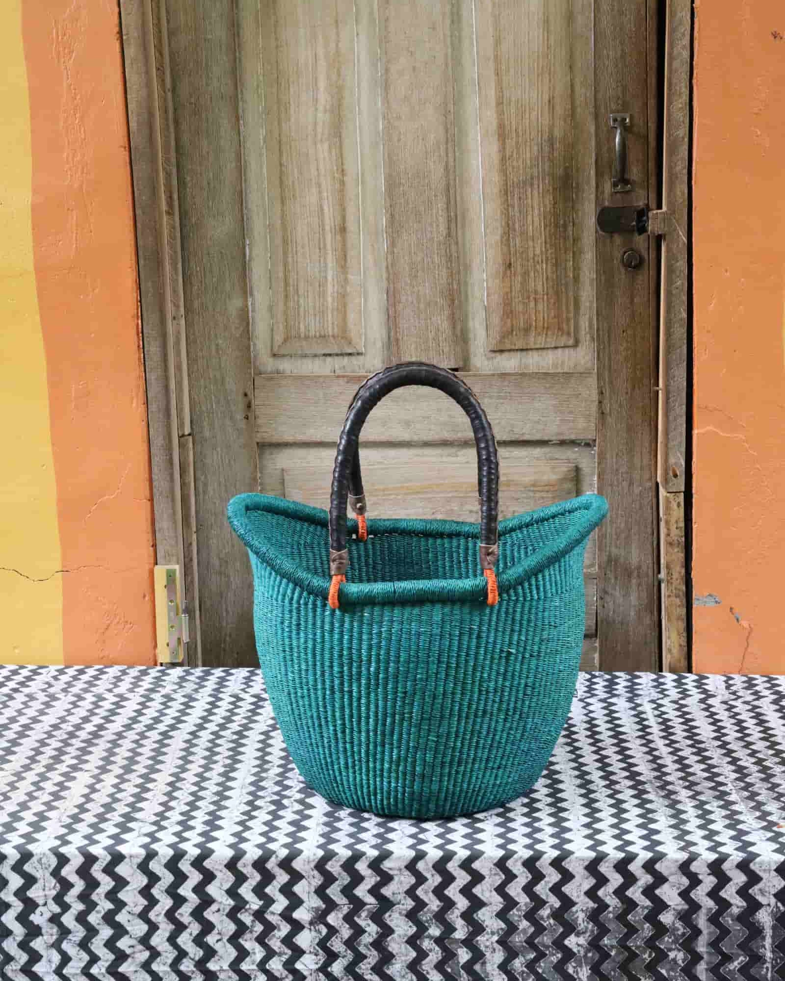 Nyariga Dip - dyed Basket (Large) - The Baba Tree Basket Company