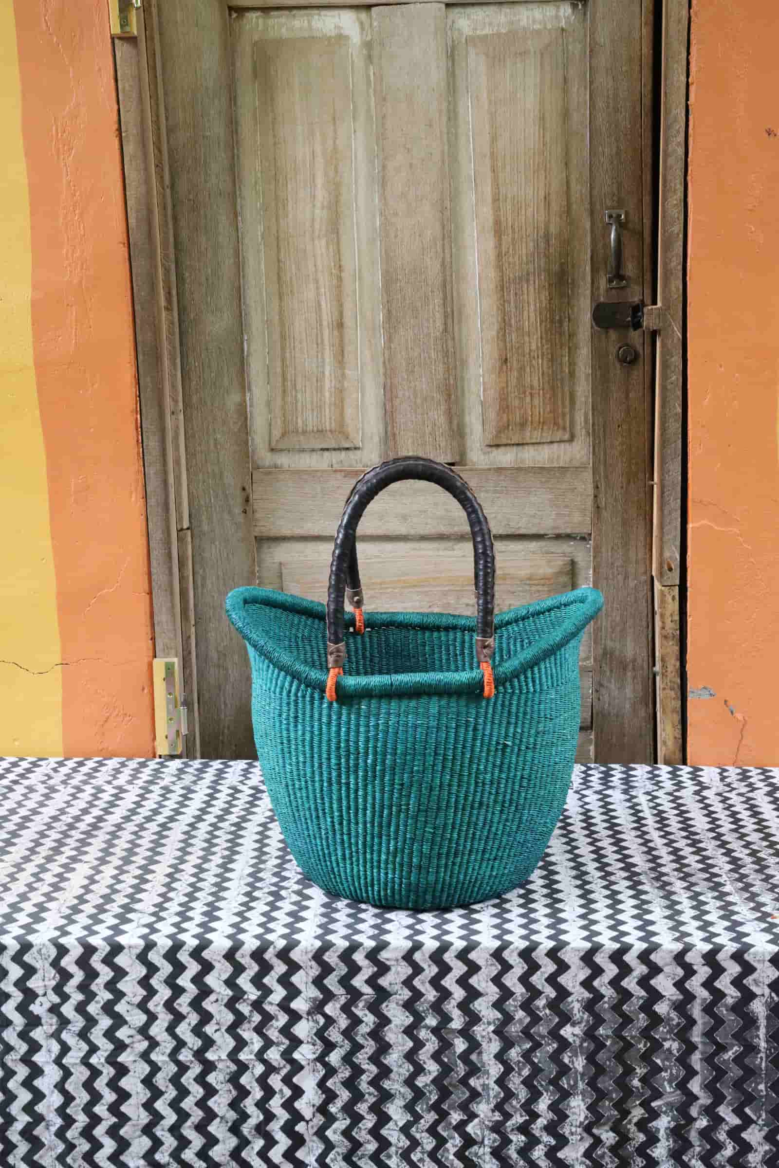 Nyariga Dip - dyed Basket (Large) - The Baba Tree Basket Company