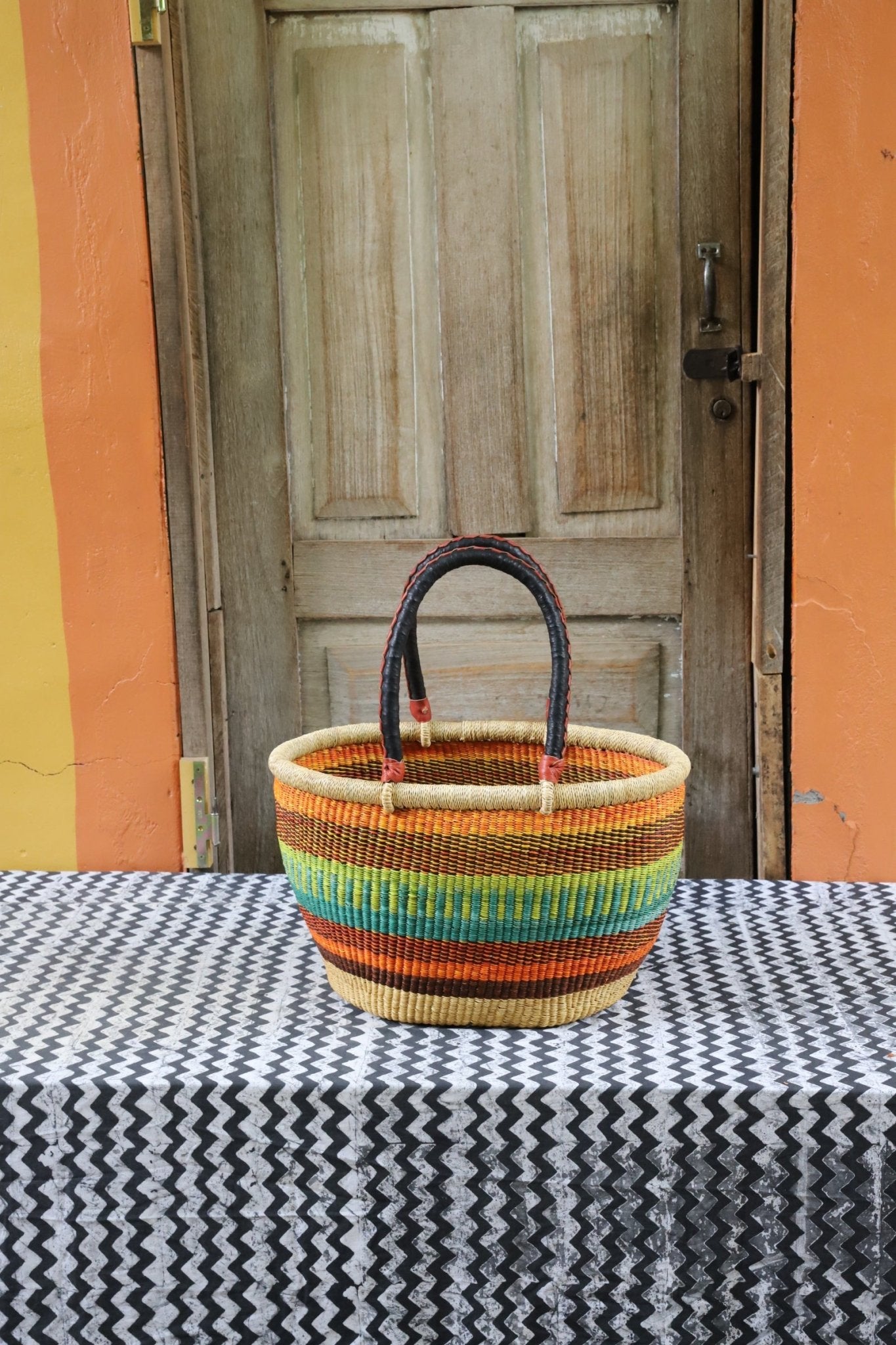 Oval Shopping Bag (Medium) - The Baba Tree Basket Company