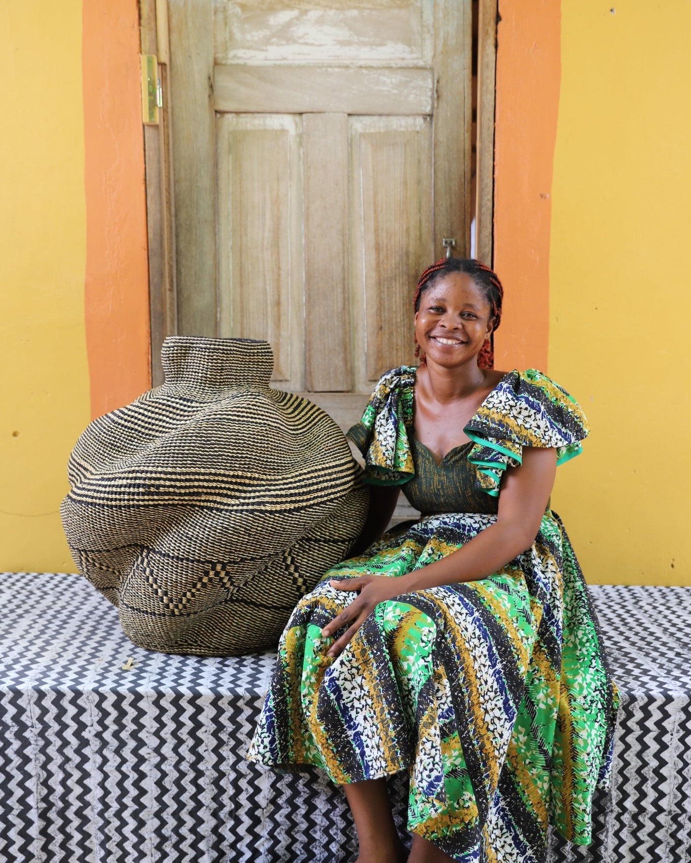 Yoomelingah - yure Art Basket (medium) - The Baba Tree Basket Company