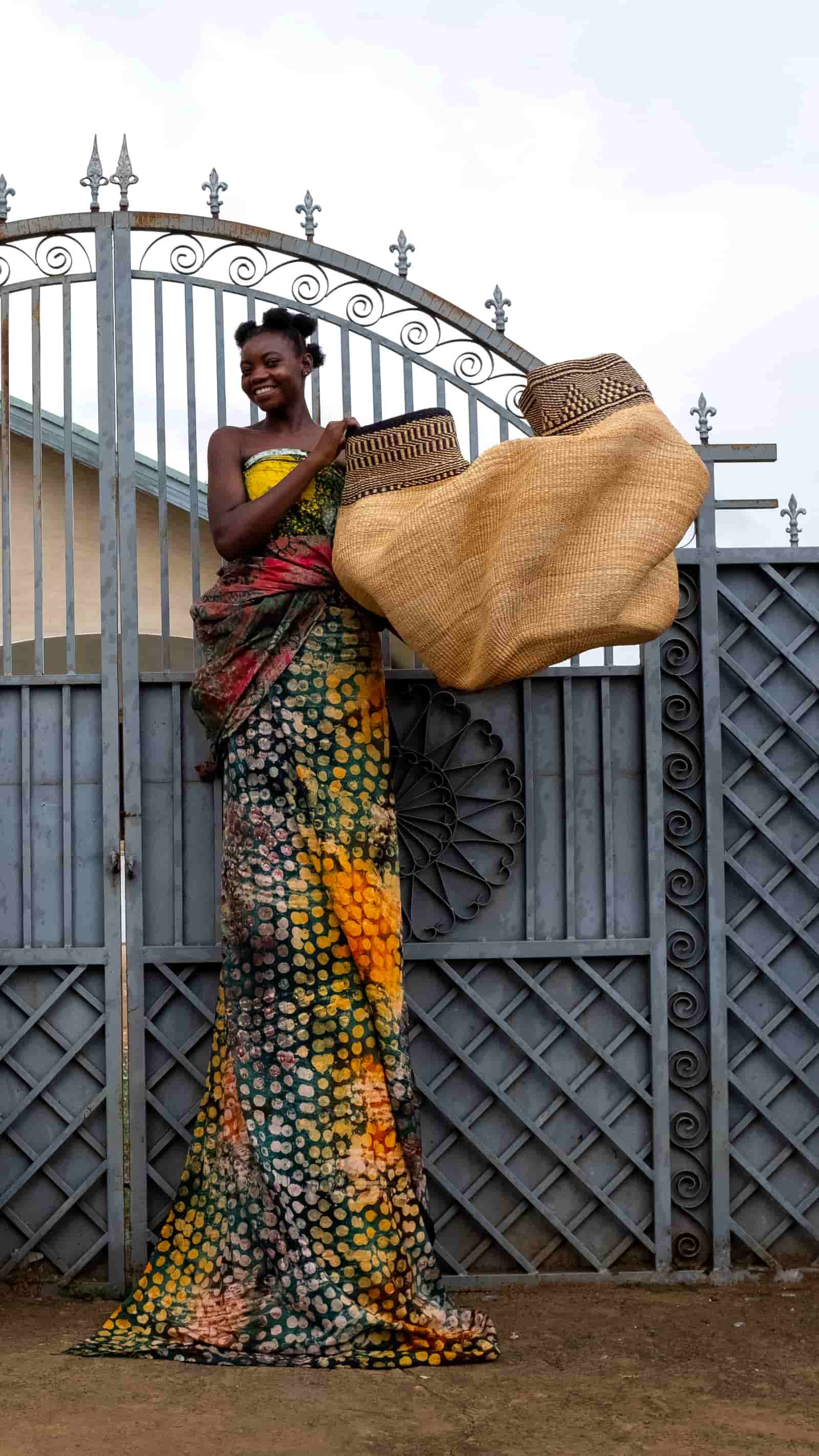 Woman and Man Art Basket