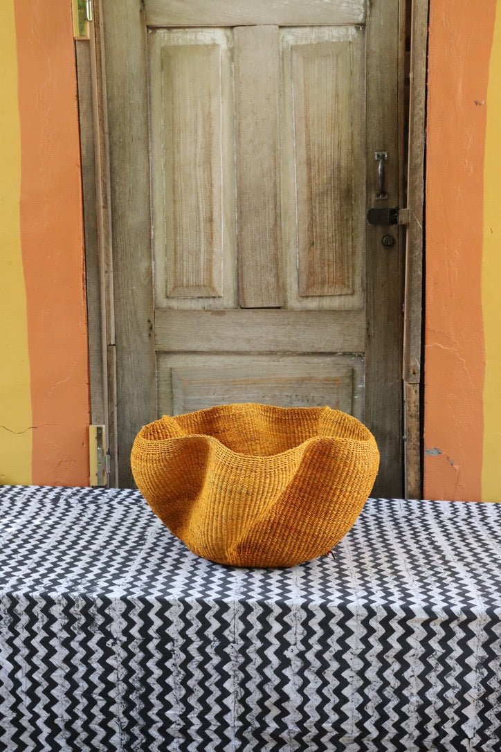 Pakurigo Wave Décor Basket (Large) - The Baba Tree Basket Company