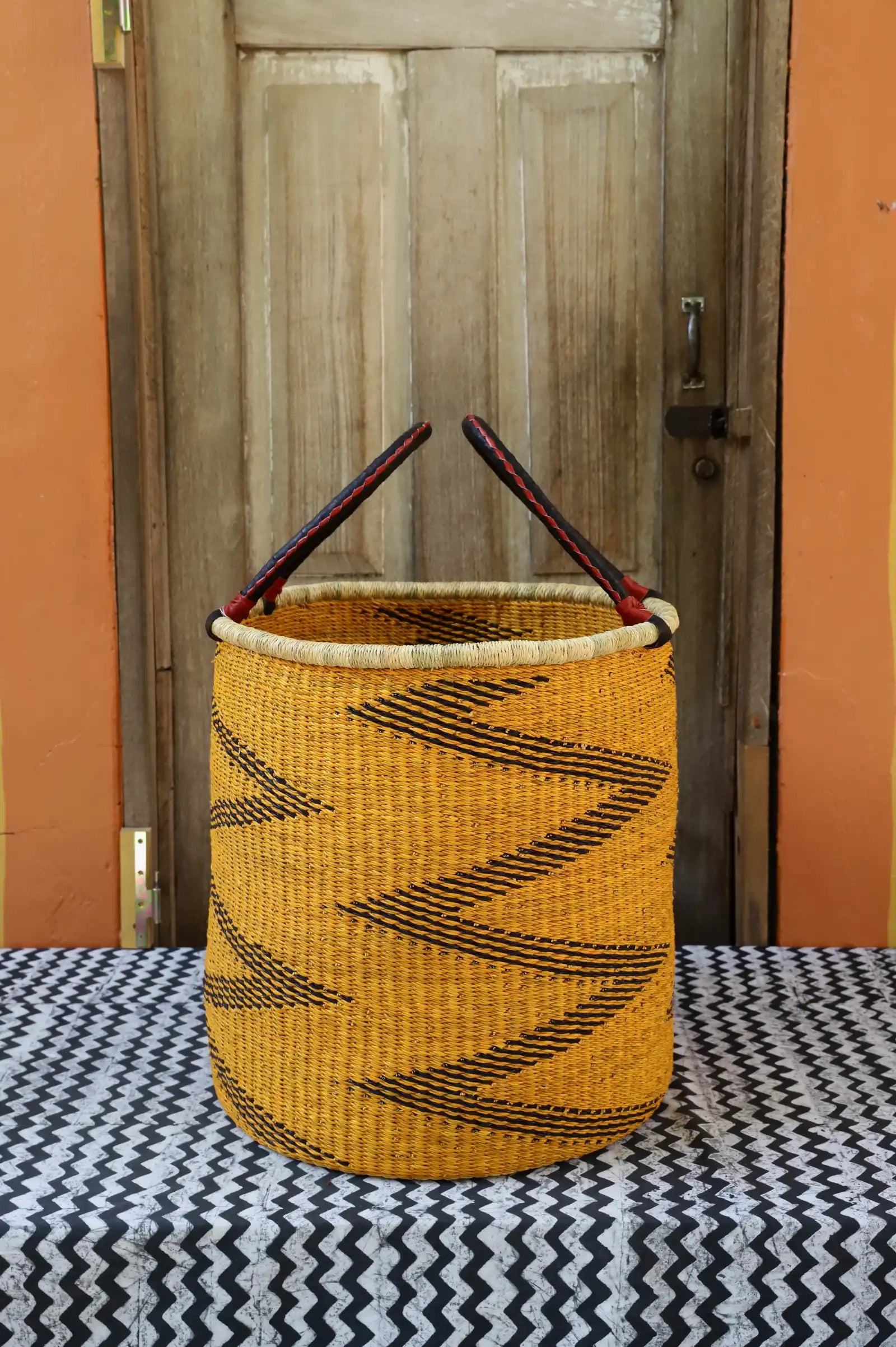 Open Laundry Basket (Large) by Jacob Adombire