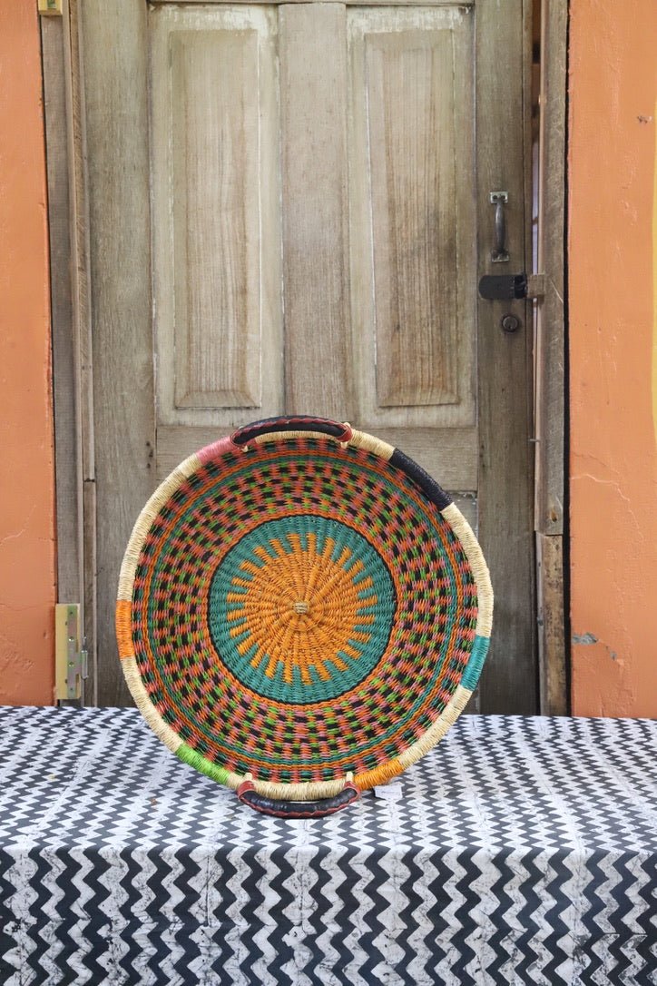 Woven Tray Wall Décor (Single Weave) (small) - The Baba Tree Basket Company
