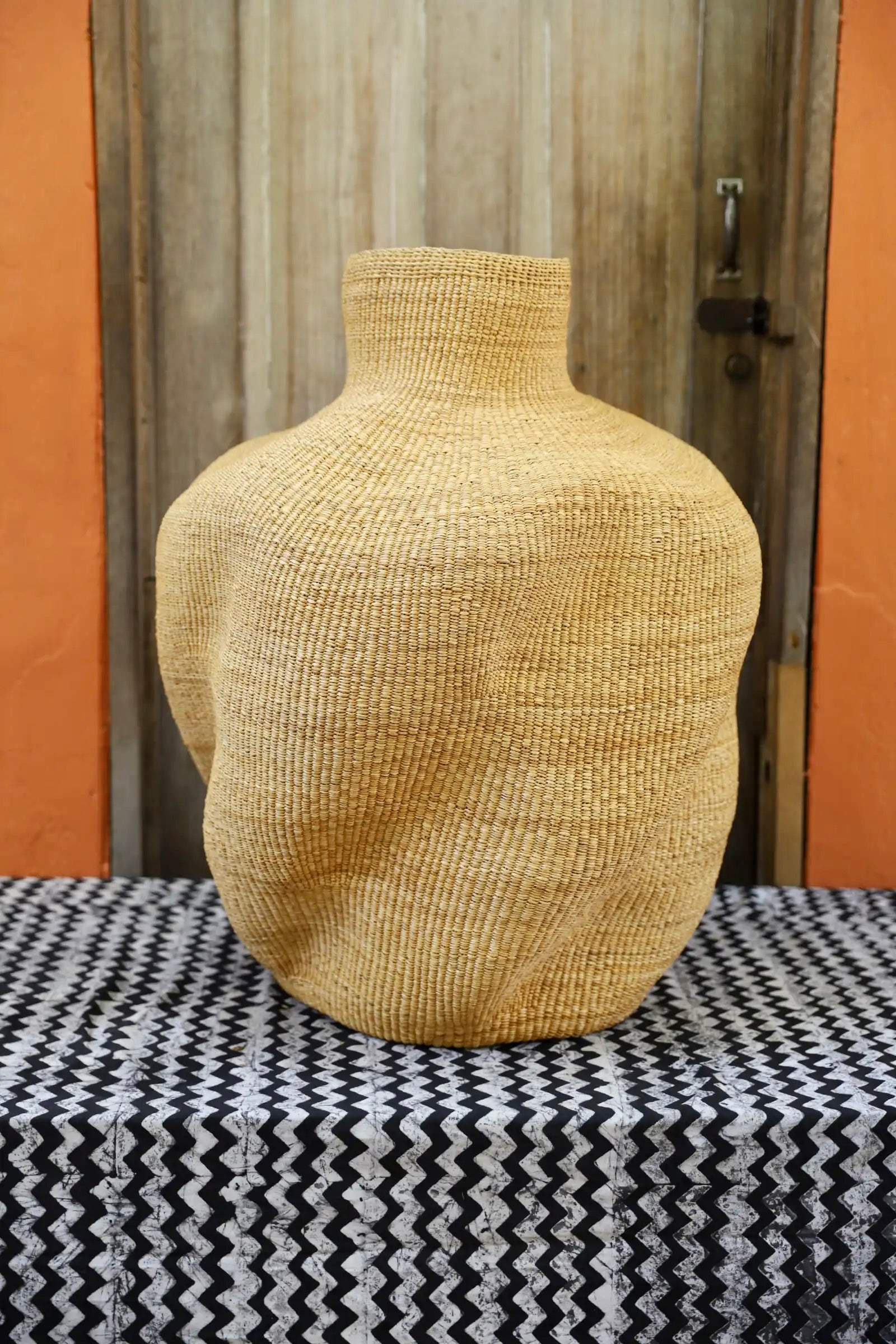 The Slow Wave Vase Art Basket (Medium) by Jennifer Akolgo