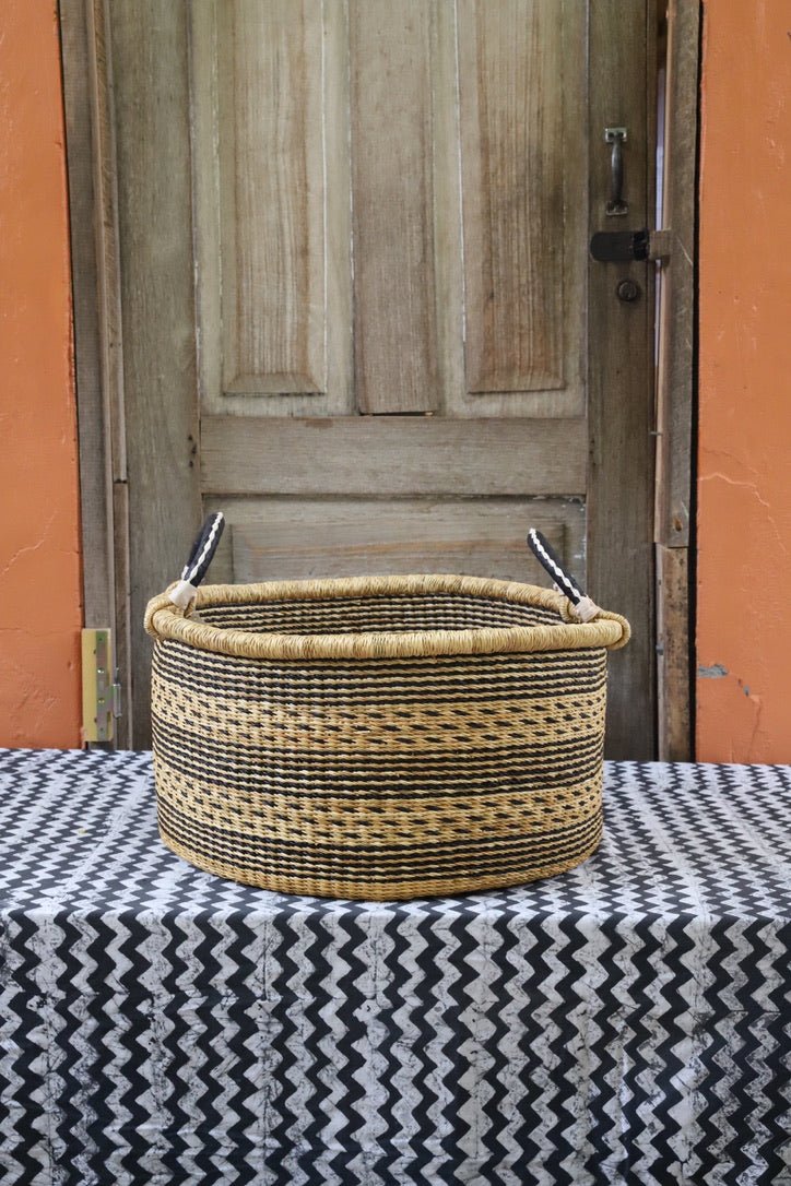 The Baba Tree | Medium Woven Tub | Decorative Storage Basket - The Baba Tree Basket Company