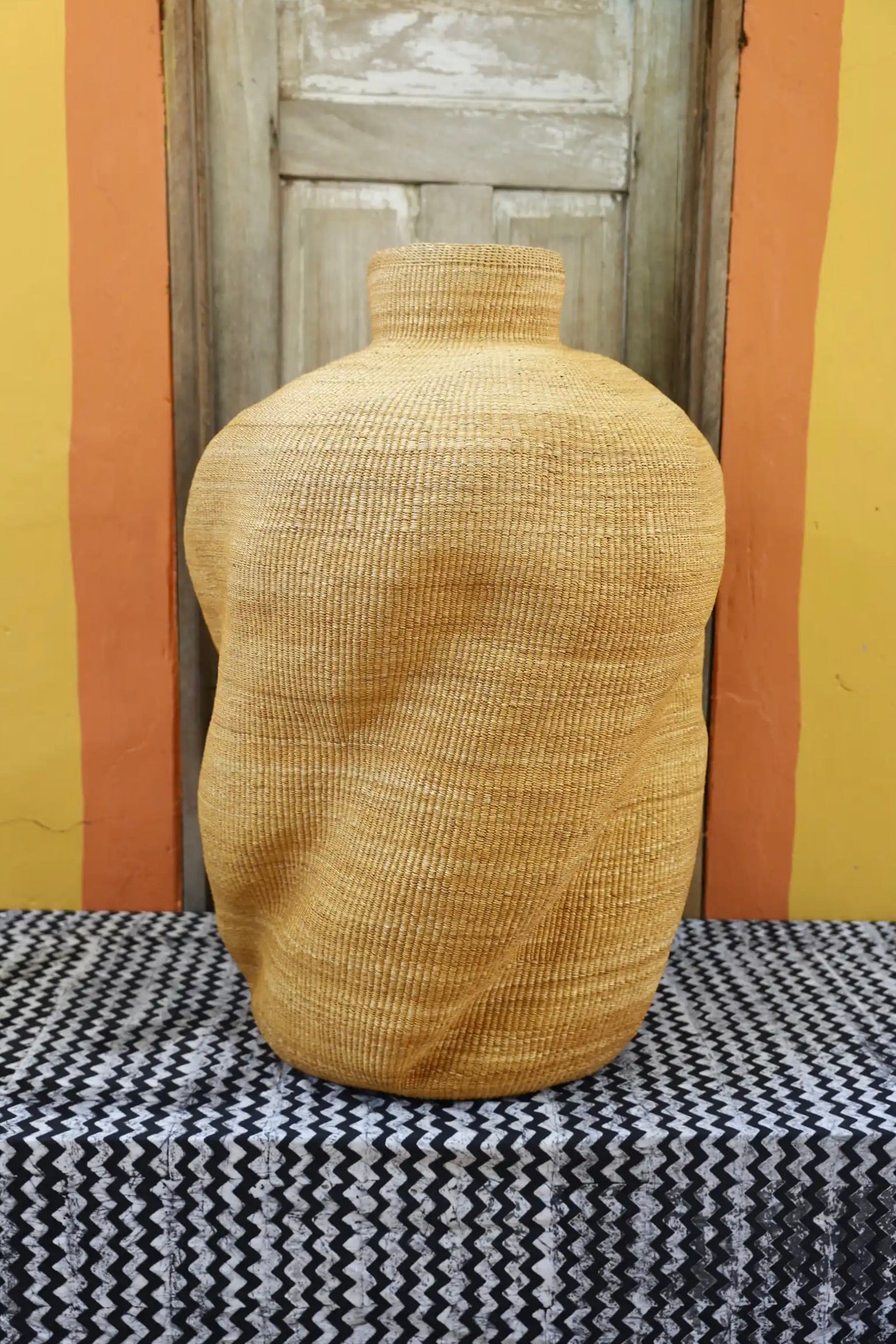 Slow Wave Vase Art Basket (Large) by Cynthia Ayine