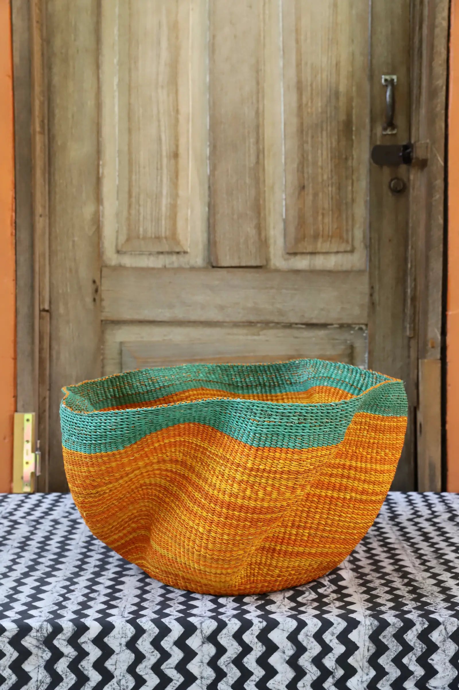 Pakurigo Wave Home  Décor Basket (Large) by Clement Akoo