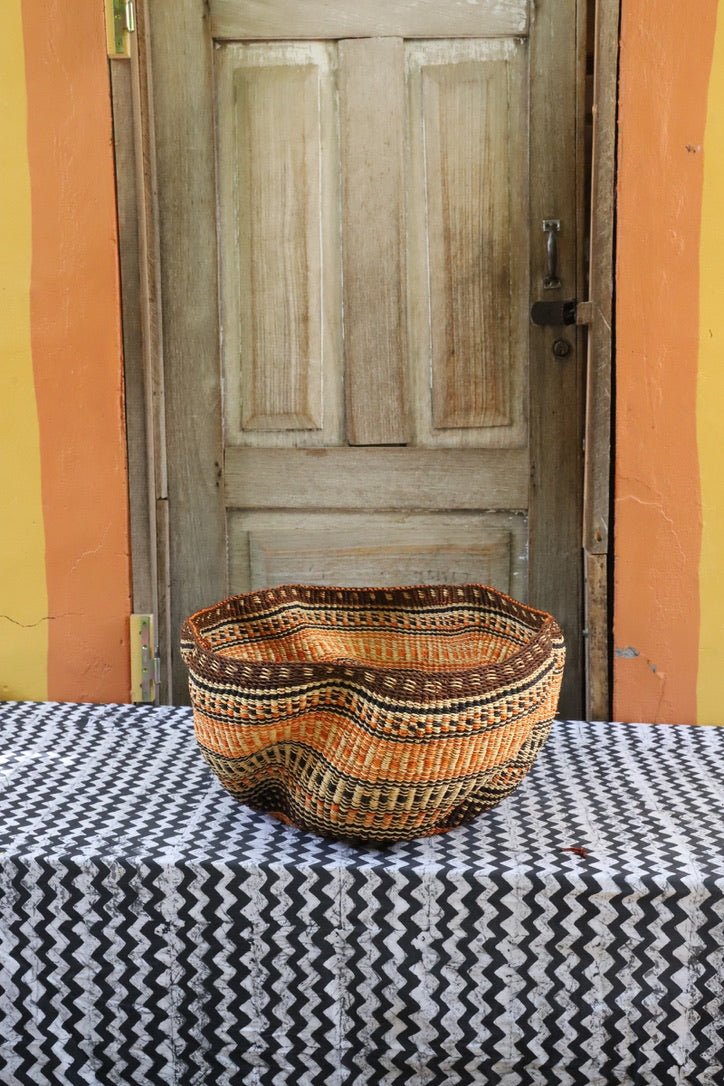 Pakurigo Wave Décor Basket (Large) - The Baba Tree Basket Company