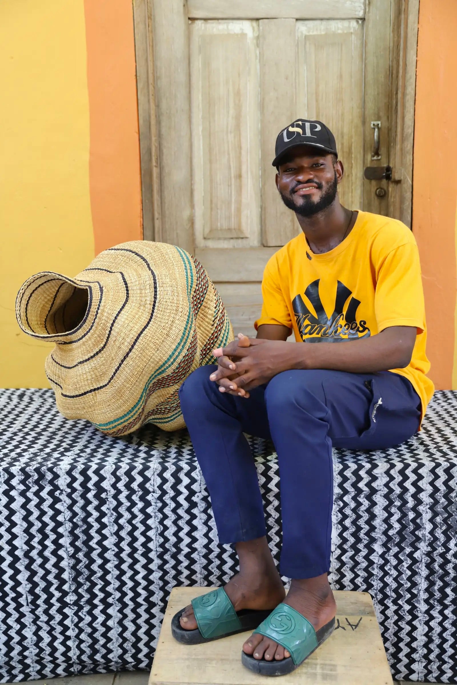 Conch (Katayeli Tia ) Art Basket (Medium) by Paul Apasinore