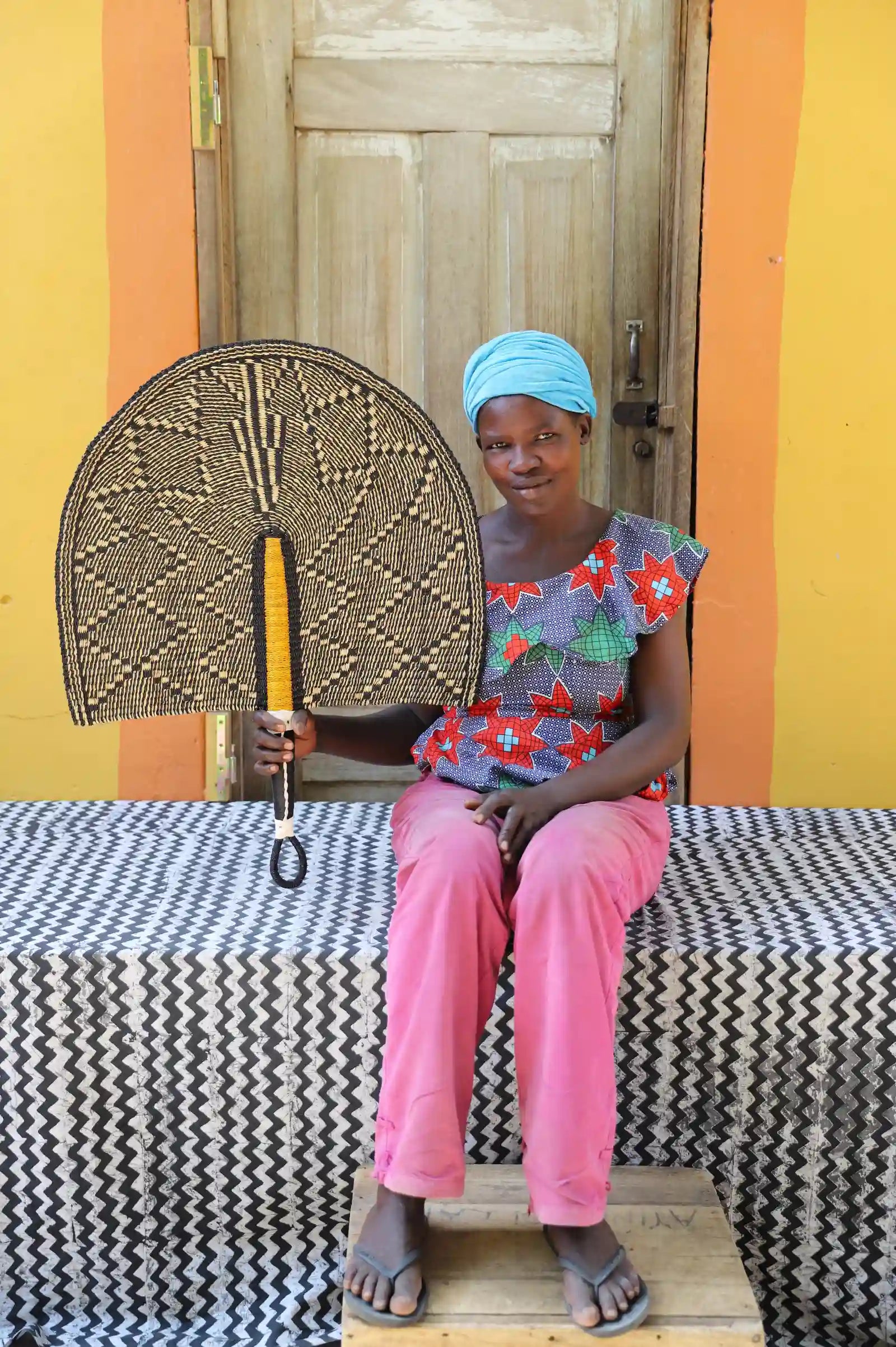 Naba Penga Wall Dècor Fan by Regina Akolgo