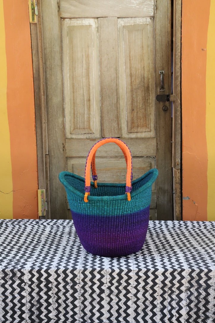 Nyariga Dip - dyed Basket (Large) - The Baba Tree Basket Company