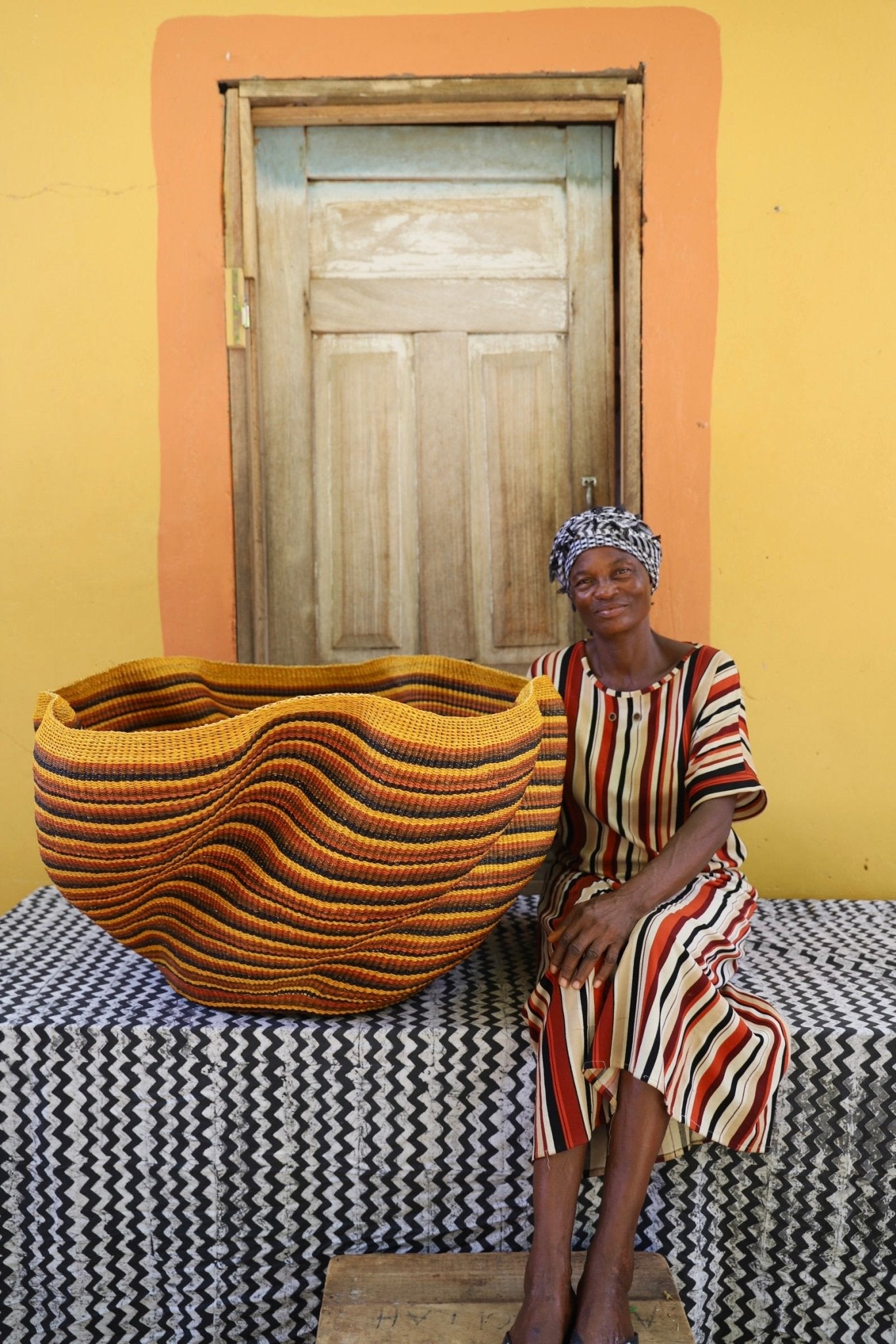 Giant Wave Art Basket - The Baba Tree Basket Company