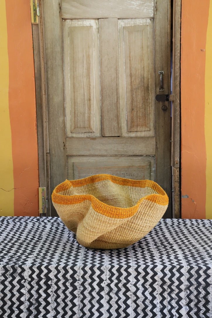 Pakurigo Wave Décor Basket (Large) - The Baba Tree Basket Company