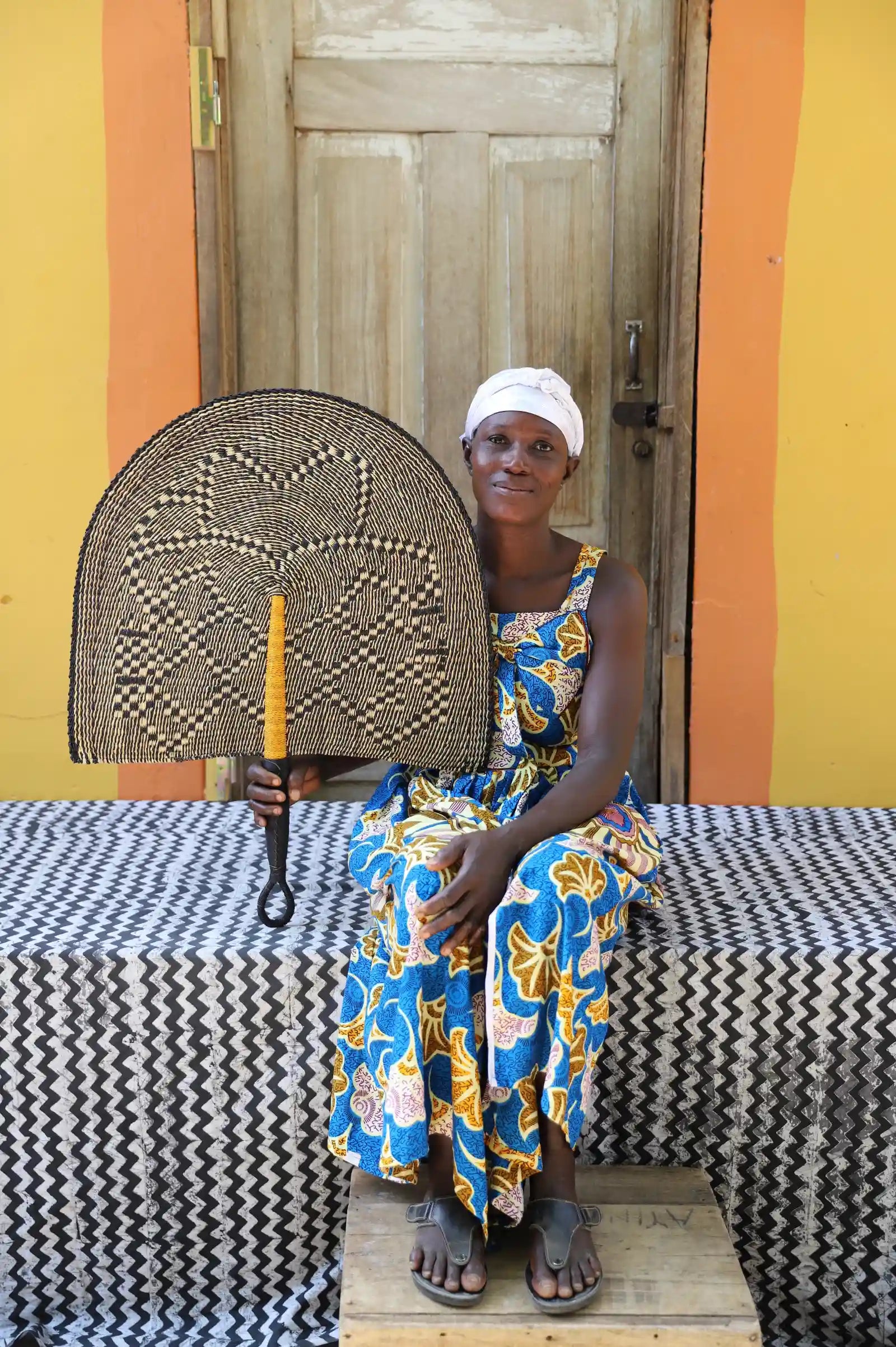 Naba Penga Wall Dècor Fan by Linda Ayamga